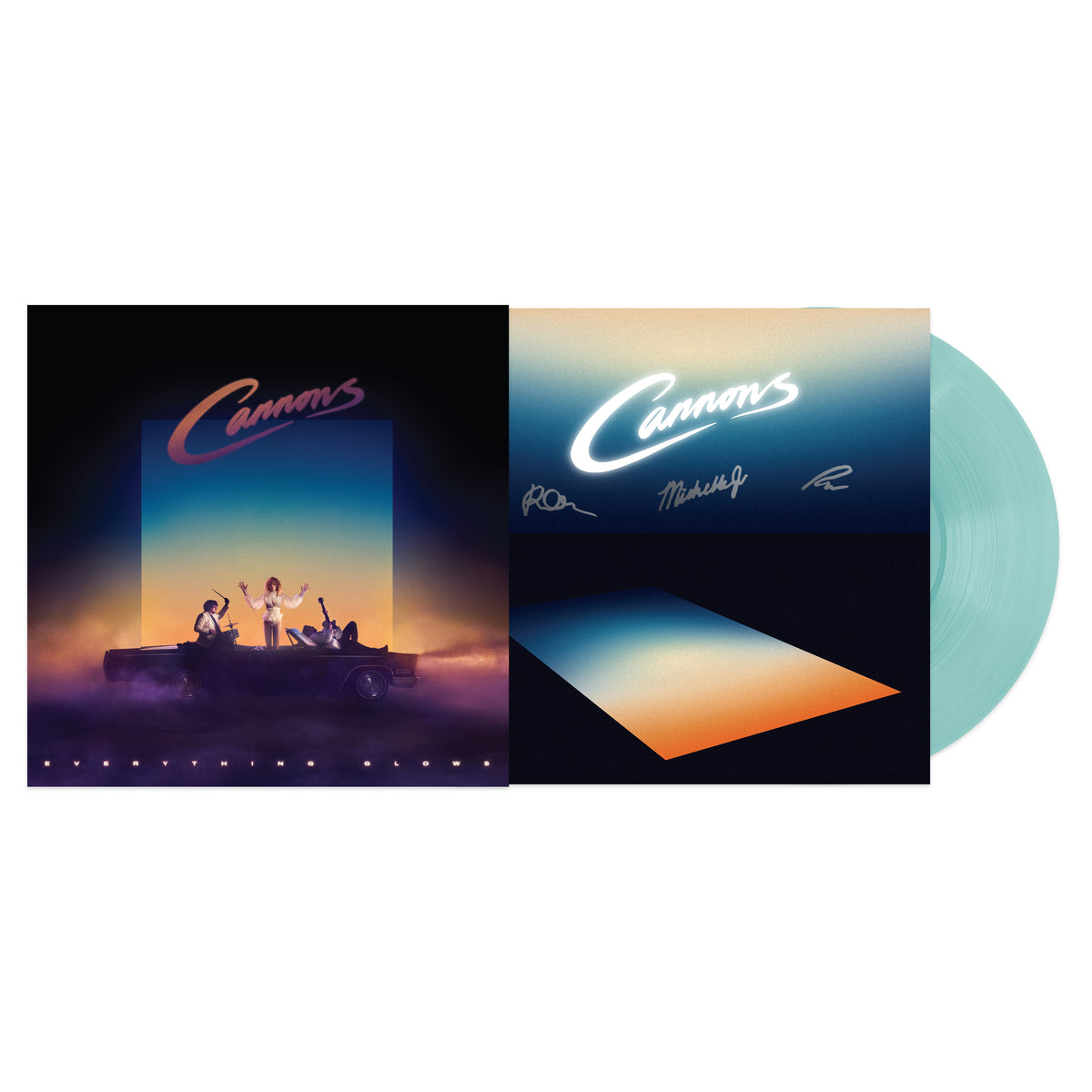 Everything Blue Everything Glows Signed Translucent Light Blue Vinyl (Exclusive ...