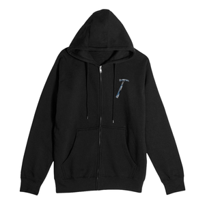 Calico Hammer Zip Black Hoodie