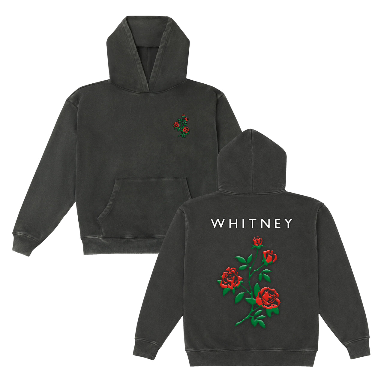 Roses Vintage Black Pullover Hoodie