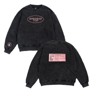 Oval Acid (Black) Crewneck Sweatshirt