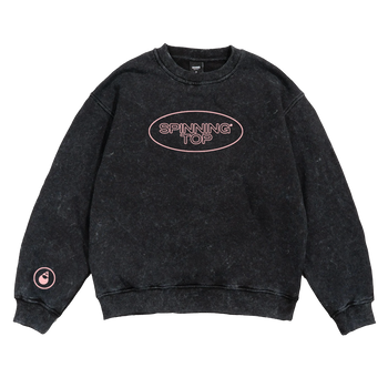 Oval Acid (Black) Crewneck Sweatshirt