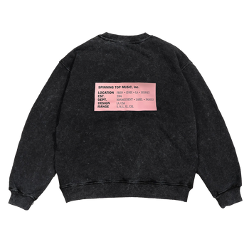 Oval Acid (Black) Crewneck Sweatshirt