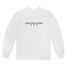 Load image into Gallery viewer, Saturday Longsleeve White Shirt
