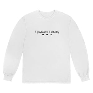 Saturday Longsleeve White Shirt